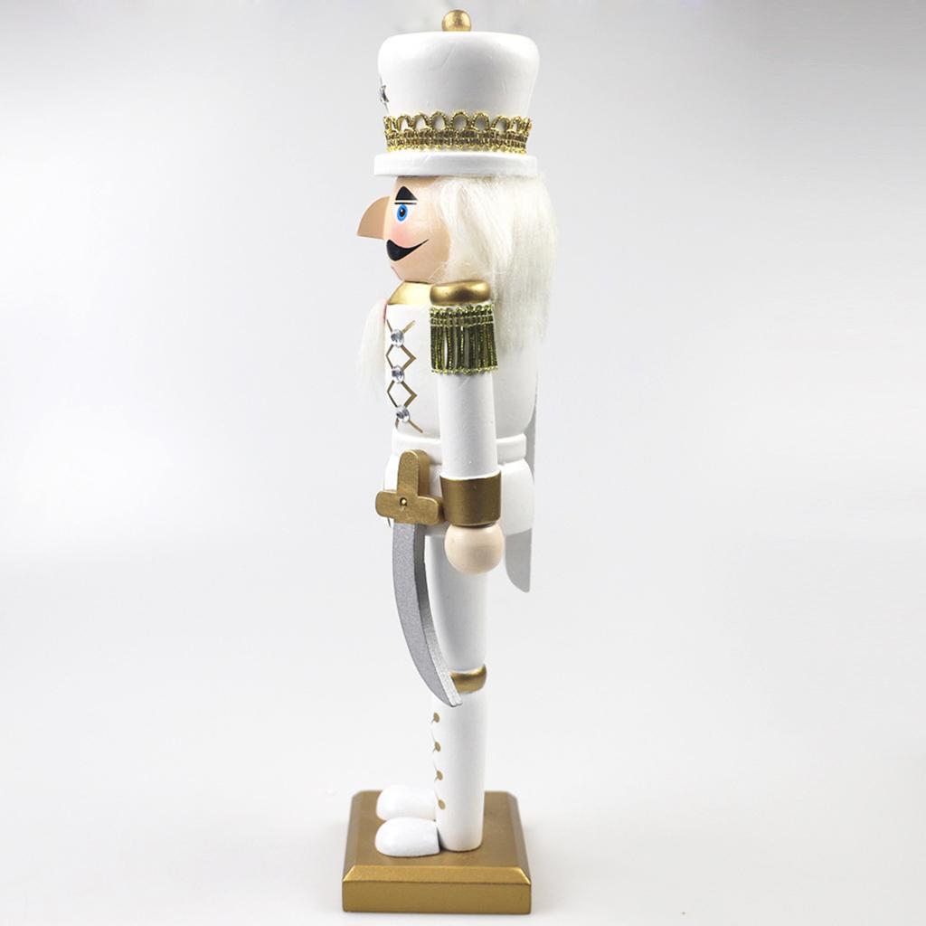 Traditionell Trä Nötknäppare Figur Mode Festival Party Dekoration För Skyltfönster Butik