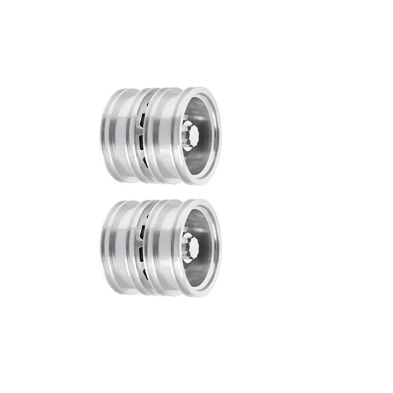 RC Part Tamiya Complete Set Aluminum Front & Rear Wheel Hubs Rims for 1/14 Tamiya Tractor Climbing Trailer RC Car Upgrade Parts