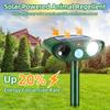 Solar-Powered Pest Repeller with Flashing Light for Cats, Dogs, and Birds