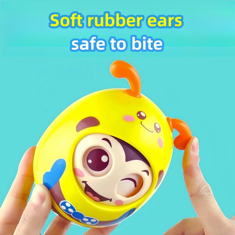 1 Stück Roly Poly Baby Spielzeug 6 bis 12 Monate, Bauchlage Schaukelspielzeug, Biene Tumbler Schaukelspielzeug für Baby Jungen Mädchen Geschenke