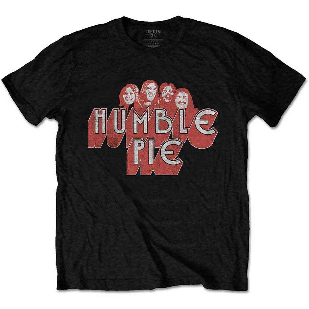 Humble Pie Live 73 Poster T-Shirt Black New S