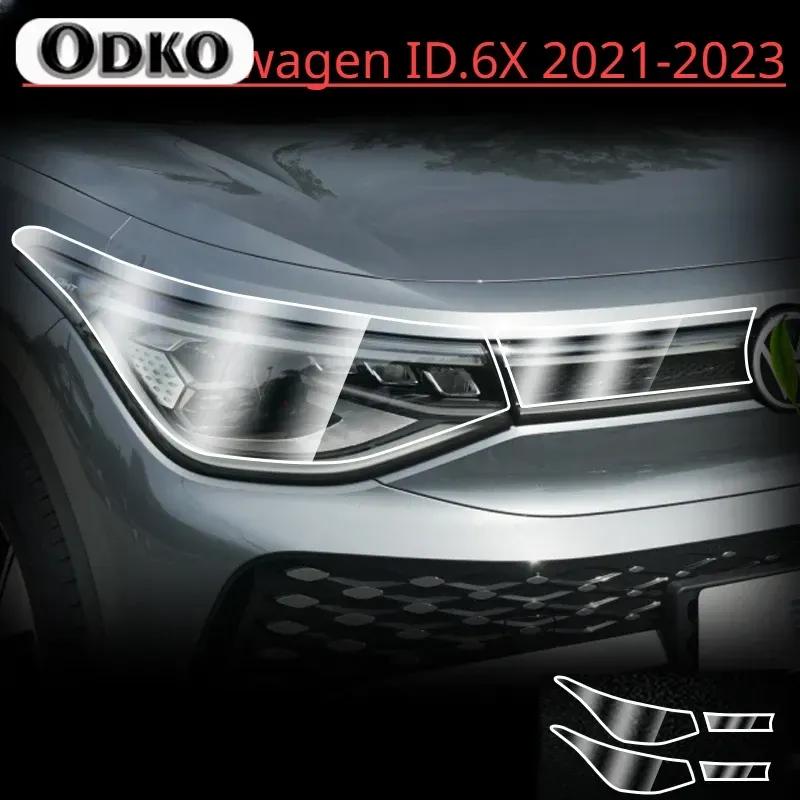 For Volkswagen ID.4 X ID.3 ID.6 CROZZ - Car Exterior Headlight TPU Protective Film Anti-scratch Repair Accessories