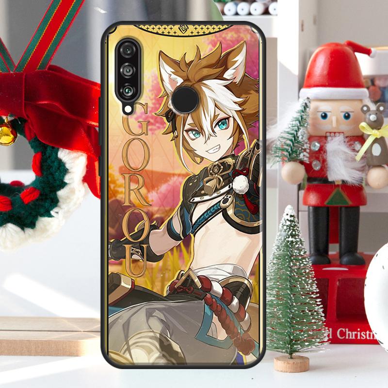 Genshin Impact Gorou For Huawei Nova Y73 Y60 Y70 Y90 Y72 Y61 Y91 7i 8i 11i 12i 12s 9 10 SE P20 P30 P40 Lite Case