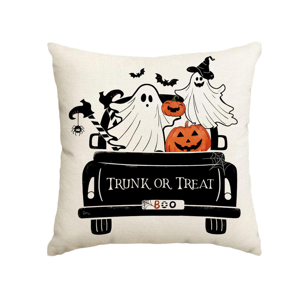 Halloween Pillowcase Pumpkin Skull Funny Ghost Cushion Cover Sofa Living Room Decoration Pillow