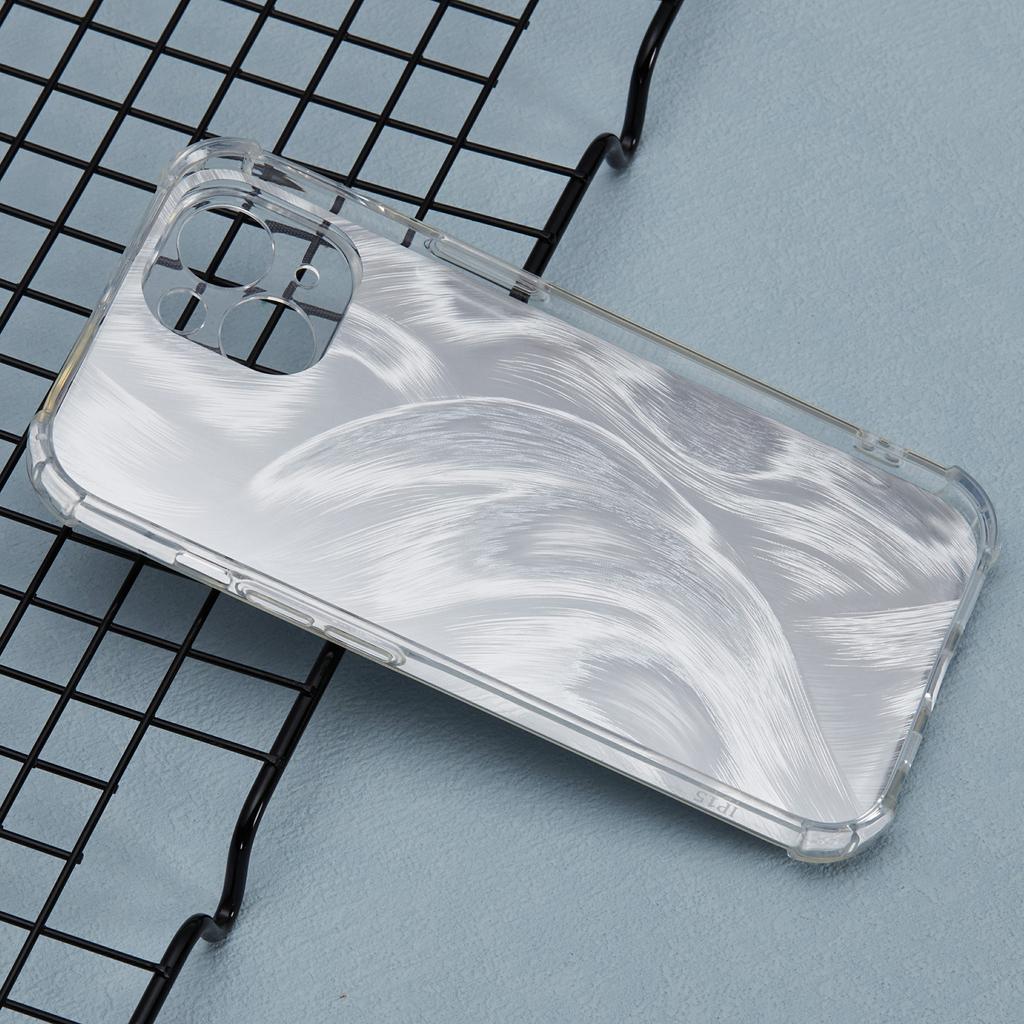 For iPhone 15 Shockproof Case Soft TPU Phone Cover with Card Paper