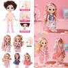 1/12 6.6in Bjd Princess Dolls Cute Moveable Joints Kids Birthday Gift
