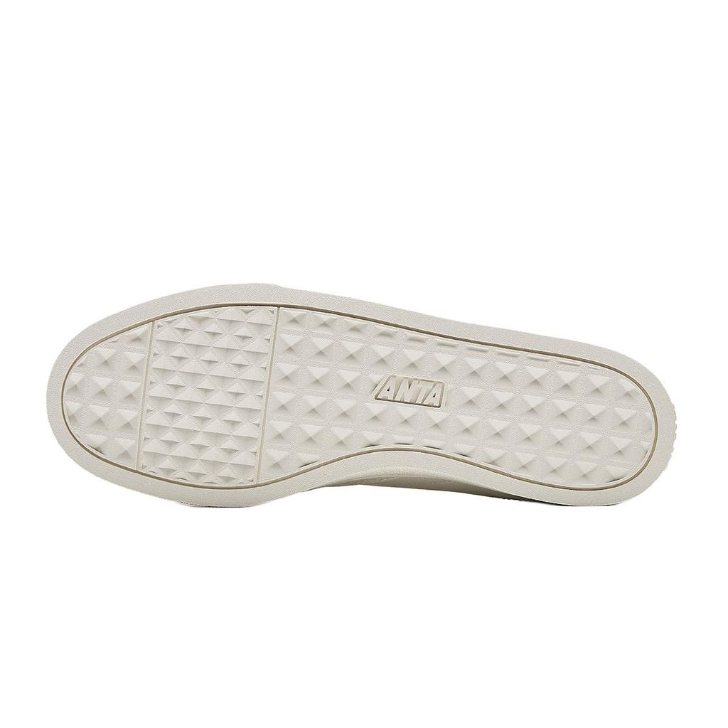 Anta Versatile Simple Classic Non-Slip Lightweight Low-Top Skate Shoes Men Sneakers White Red 112448015R-1