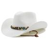 Horseback riding cowboy straw hat men and women outdoor travel fishing visor big edge curled beach hat western cowboy hat