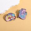 Creative English Letter Cartoon Metal Badge for Clothes, Packaging Decoration, Pendant, Accessory, or Medal