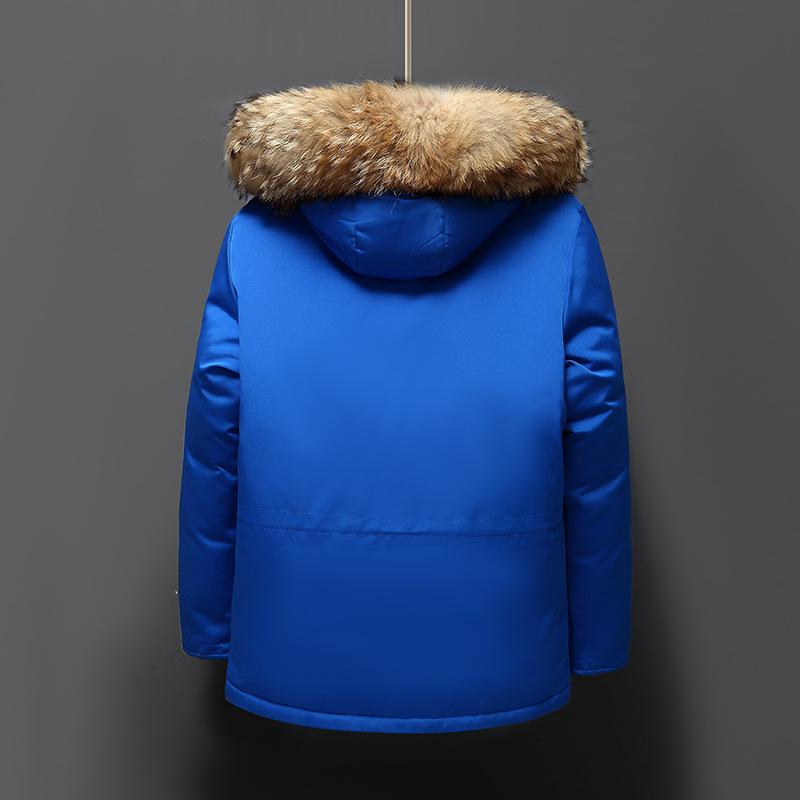 2025 Fleece Thickened Plus Size Jacket Fall and Winter Men's Middle-aged Solid Color Casual Hooded Warm Jacket Shirt Top