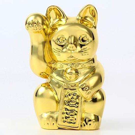 Maneki Neko Gold Color Platinum Weighty Usaya Original Design (Gold Color)
