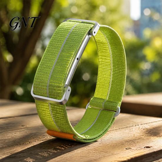 Flexible Nylon Weave Strap for Fitness Band Fitbit Air, Breathable Woven Sport Strap, Adjustable Replacement Comfortable Sleep Daily Use Wristband Men