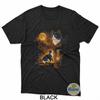 Vintage Moonlight Tuxedo Cat Howling Looking At The Moon T-Shirt