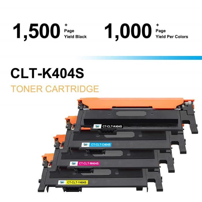 Cool Toner Compatible 404S CLT-P404C CLT-K404S CLT-C404S CLT-M404S CLT-Y404S K404S Cartouche de Toner pour Samsung Xpress C430 C4