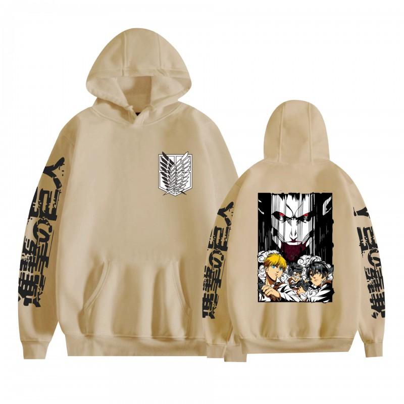Attack On Titan Anime Hoodie Loose Fit Teens Adults Long Sleeve