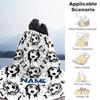 Football Wall Personalized Name Blanket Multi-purpose Customizable Blanket Warmthful Decor Suitable for Office Chair Living Room Nap Sofa