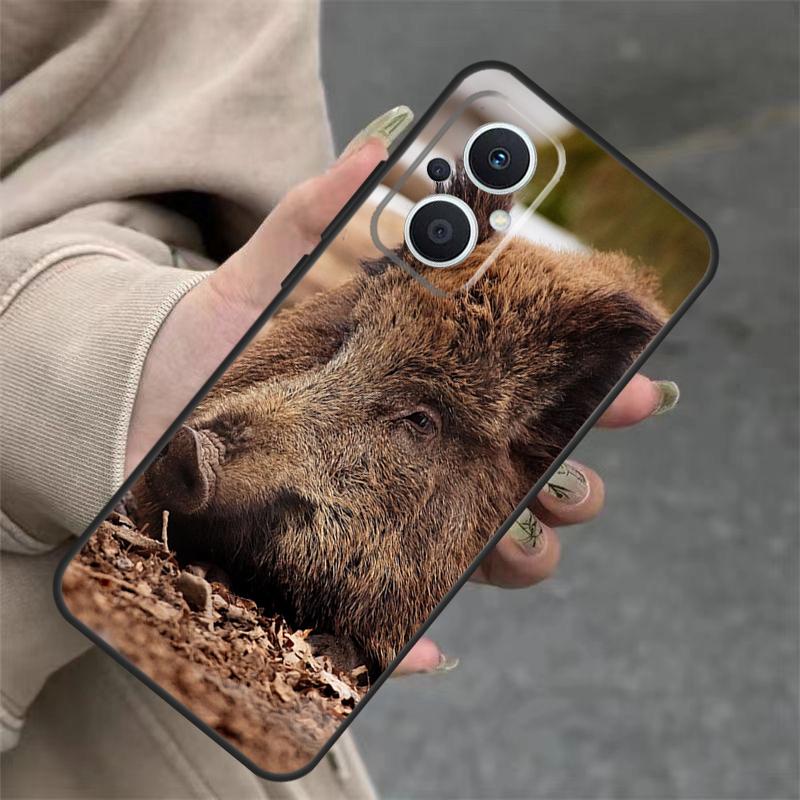 Wild Boar Case For OPPO Reno 14 10 11 12 13 Pro 11F 12F 13F 14F 7 8 Lite OPPO Find X9 X8 X5 Pro Cover
