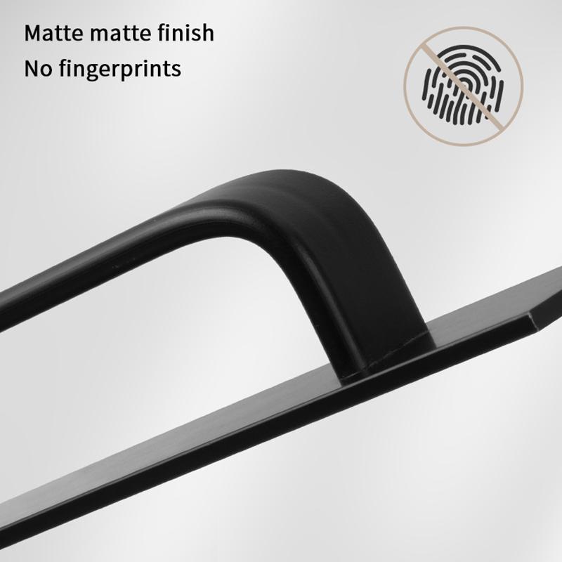 1 Pz Maniglie Autoadesive Istantanee per Cassetti e Armadi, Maniglie per Porte Adesive in Alluminio, Design Senza Foratura