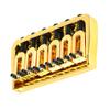 Electric Guitar Fixed Bridge Metal Adjustable Professional Guitar Fixed Bridge Replacement Gold