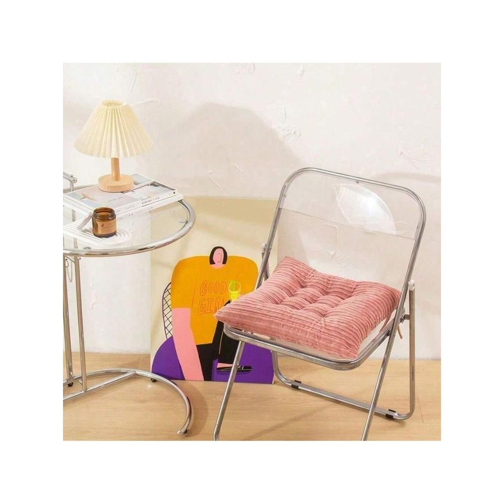 Thick corduroy square cushion, suitable for living rooms, bedrooms, and offices