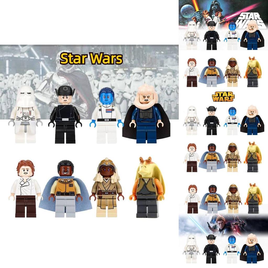 Star Wars Jar Jar Binks Minifigure Building Blocks Abs Plastic Construction