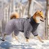 Winter Dog Coat Four-Legged Waterproof, Thickened Cotton Puppy Clothes with Reflective Strip, for Small Medium Large Dogs