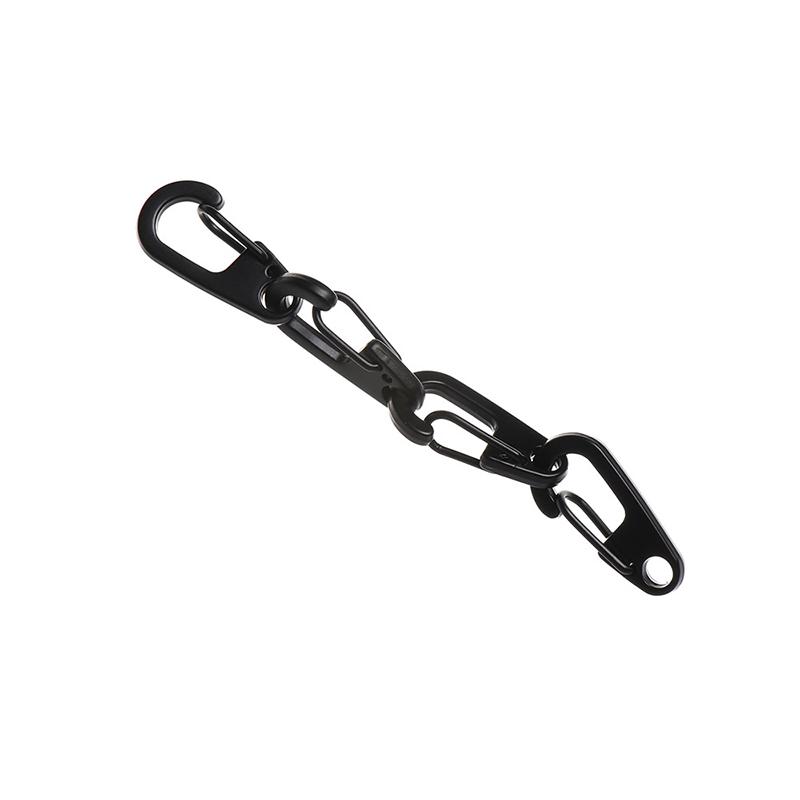 10 stk D Karabinkrok D-Ring nøkkelring Fjærklemmer Mini Aluminiumslegering Hengespenne Overlevelse EDC Gear Outdoor Camping Nøkkelring Verktøy