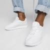 PUMA Black Top Rider Leather Gray Size cm Men's Sneakers, 393823, White/Glacial (01), 22.0