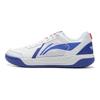 Li-Ning Simple Comfortable Fashion Non-Slip Wear-Resistant Low-Top Tennis Shoes Men sneaker White Blue ATTV003-2