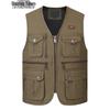 Herrväst med flera fickor för fiske och fotografering