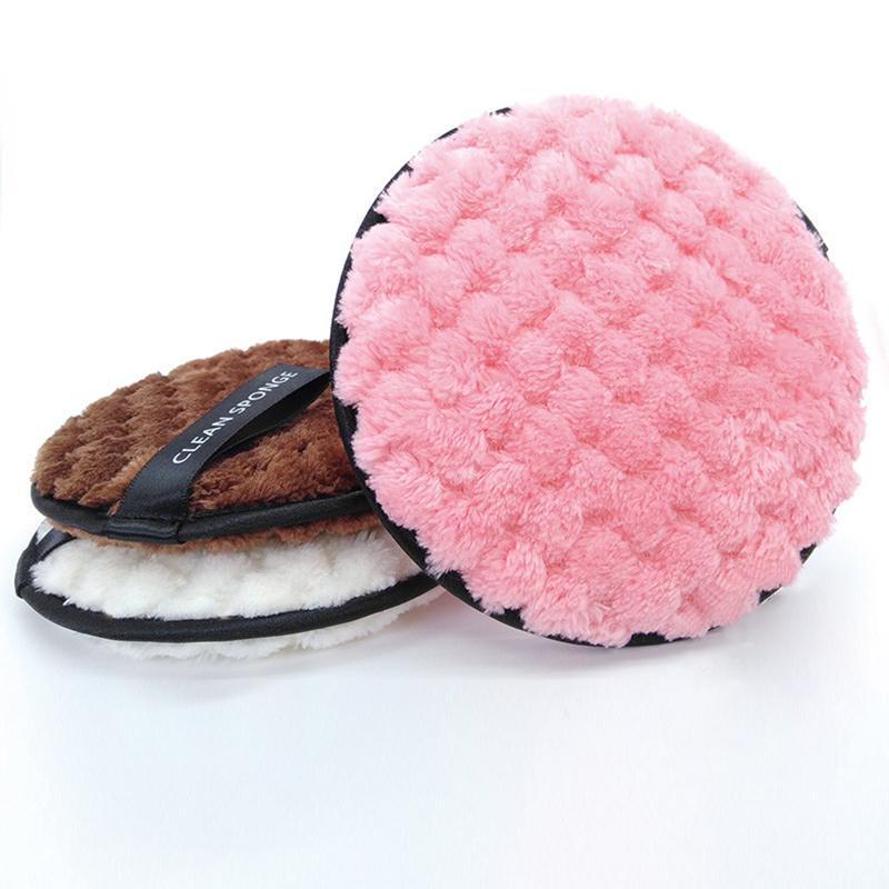 1PCS Round Double Sided Makeup Remover Sponge Flutter Face Wash Cleaning Cotton Flapping Reusable Wet Sponge Puff Soft Natural