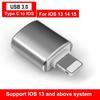 LED USB 3.0 To Type C Adapter OTG To USB C USB-A To Micro USB Type-C Female Connector For Samsung Xiaomi POCO Adapters