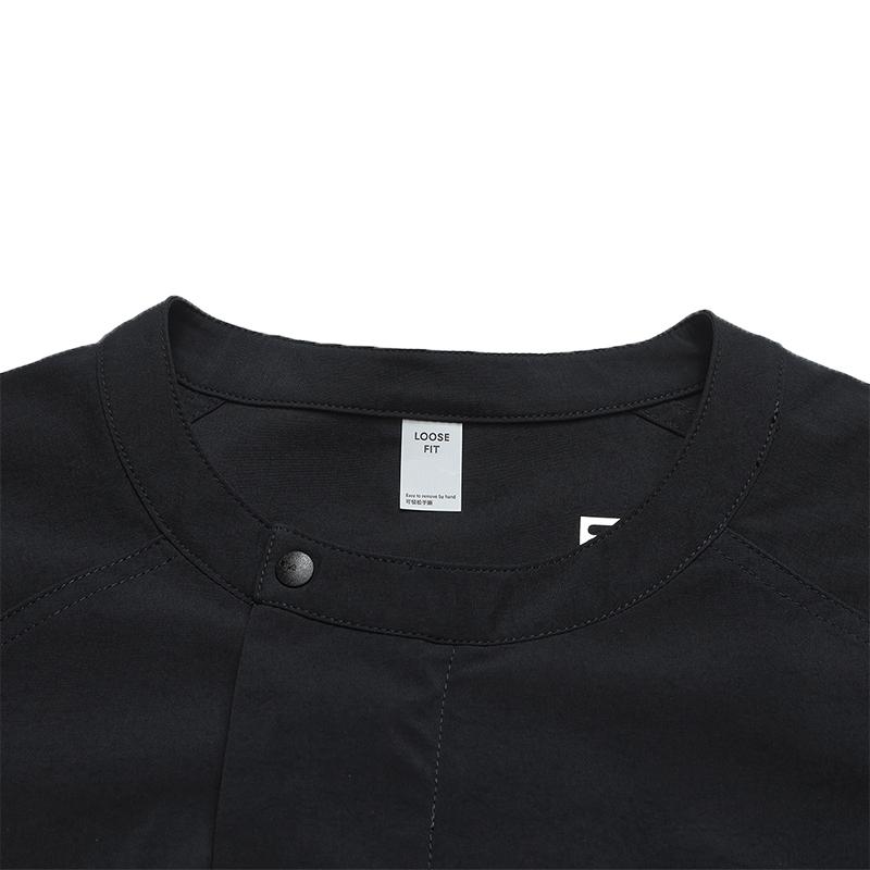 Fila Urban Explore Fashion Trend Functional Minimalist Casual Sports Outdoor Versatile Comfortable Loose Woven Short Sleeve T-Shirt A11W628103FBK