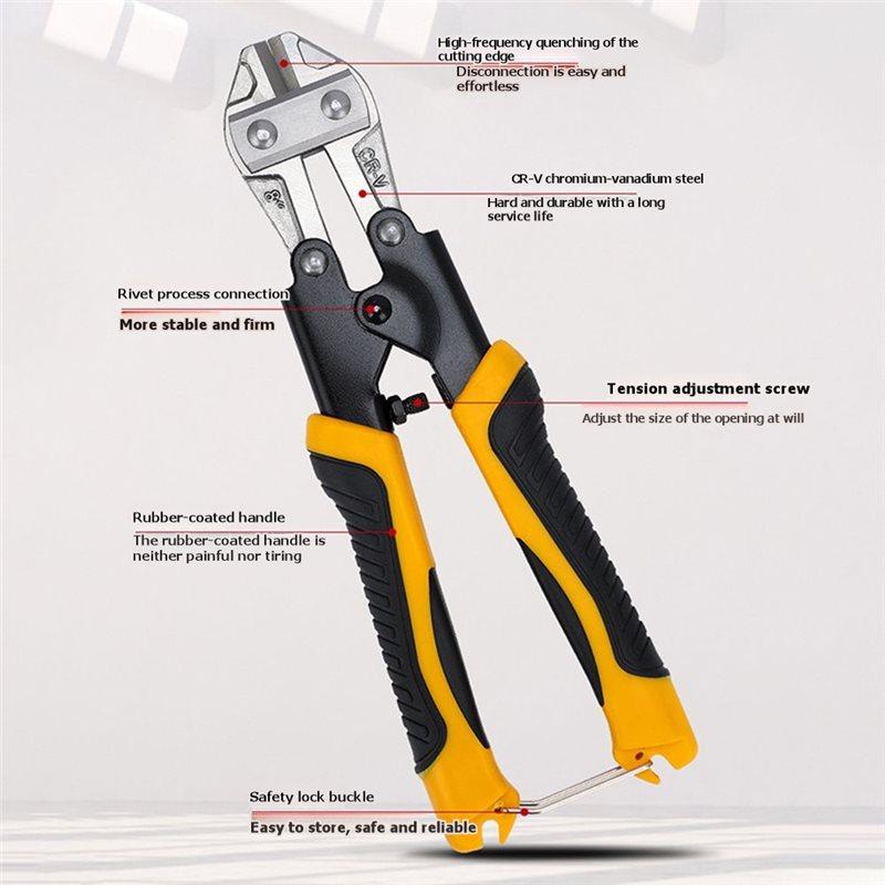 ABBP-Wire Cutters,8-Inch Heavy Duty, 1-Pack Professional Cable Cutting Tool With Non-Slip Handles