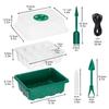 4/5/6 Pack Full Spectrum LED Grow Light with Seedling Tray Plant Seed Starter Trays Greenhouse Growing Lamp Hole 12 Cell Per Tray