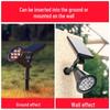 Solar Colorful Outdoor Lawn Spotlight - Automatic Dusk Activation, Ground-Inserted Garden Tree Light