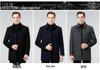 Men's Cashmere Winter Coat with Detachable Down Liner - Thick Wool Double-Faced Cloth for Business Casual.
