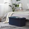 YOUDENOVA Folding Storage with Ottoman and Suitable for Living and Made of 160kg Weight Capacity Stool, Two-Seater, Storage, Footrest, Rooms,