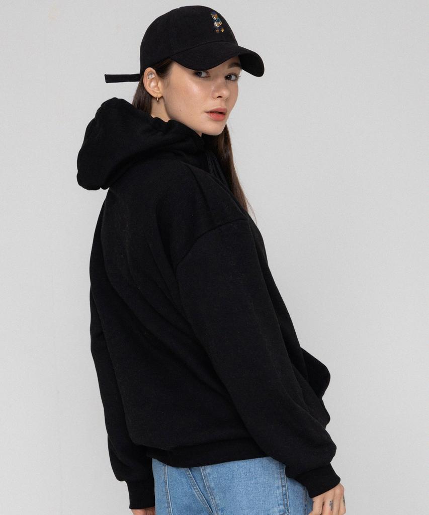 GRAVER [Unisex] Daisy Bouquet Bear Embroidered Ball Cap_Black