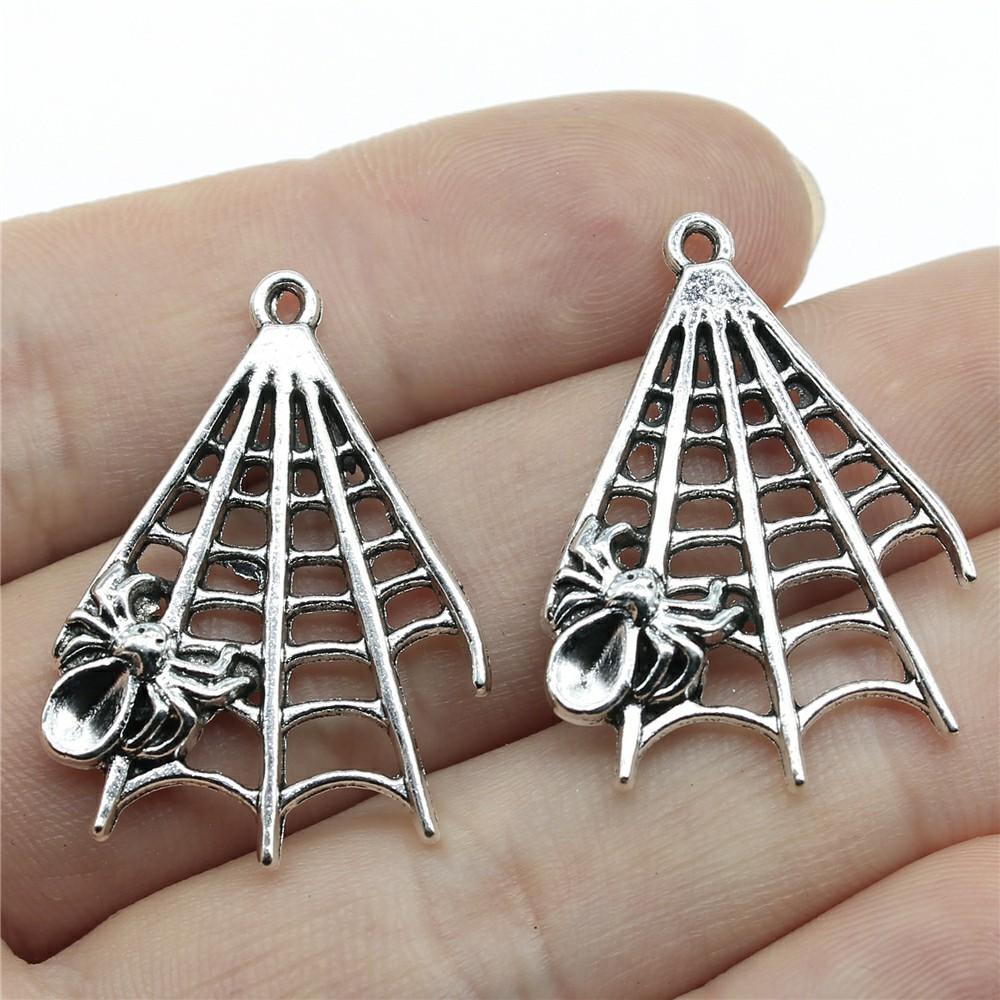 10pcs Spider Charms For Halloween Jewelry Making Halloween Decoration Handmade Craft Accessories