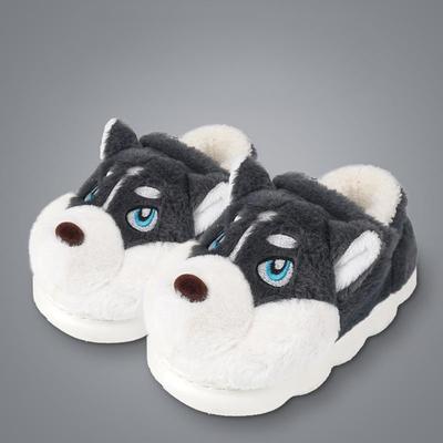 Men's Cotton Slippers Autumn and Winter Indoor Home Thick-bottomed Bag and Cute Two Ha Outer Wear Plush Warm Cotton Drag Men