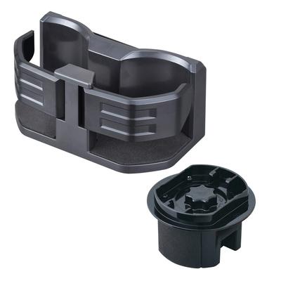 SEIWA Compact Twin Cup Dark Holds Two Coffee Cups (SEIWA) Holder, Gray, WA65,