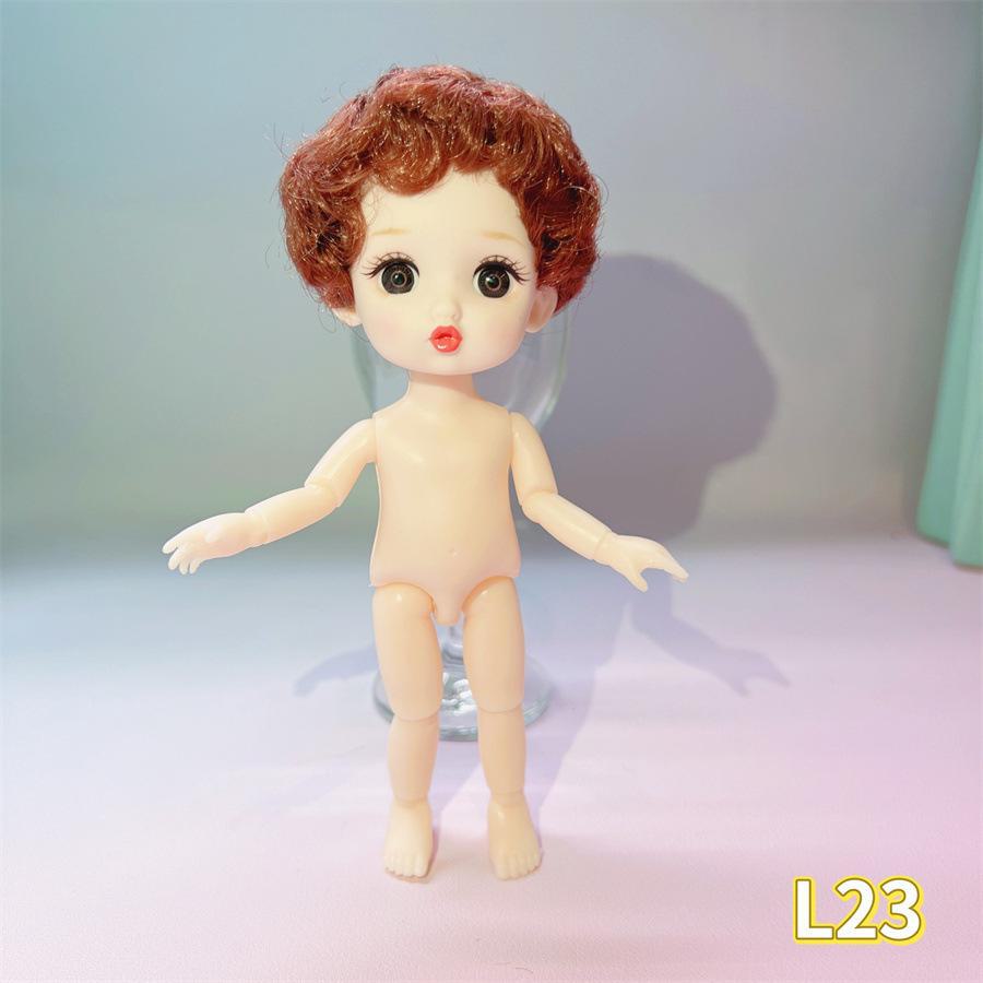 

17 см 8-точечная кукла BJD с пухлыми губами, реалистичными 3D глазами, 13 шарниров Complete doll (head + body + shoes)