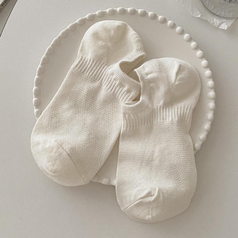 Male Summer Thin Style Solid Color Breathable Shallow Mouth Invisible Do Not Drop with The Boat Socks