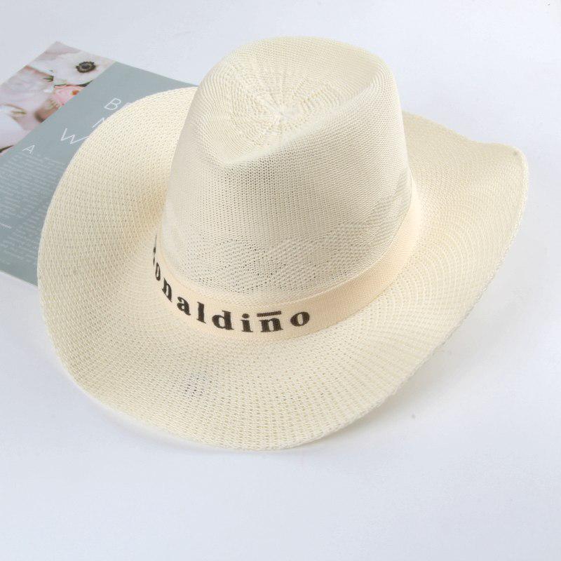 Men's Summer Straw Fedora - Sun Protection Hat for Middle-Aged and Elderly