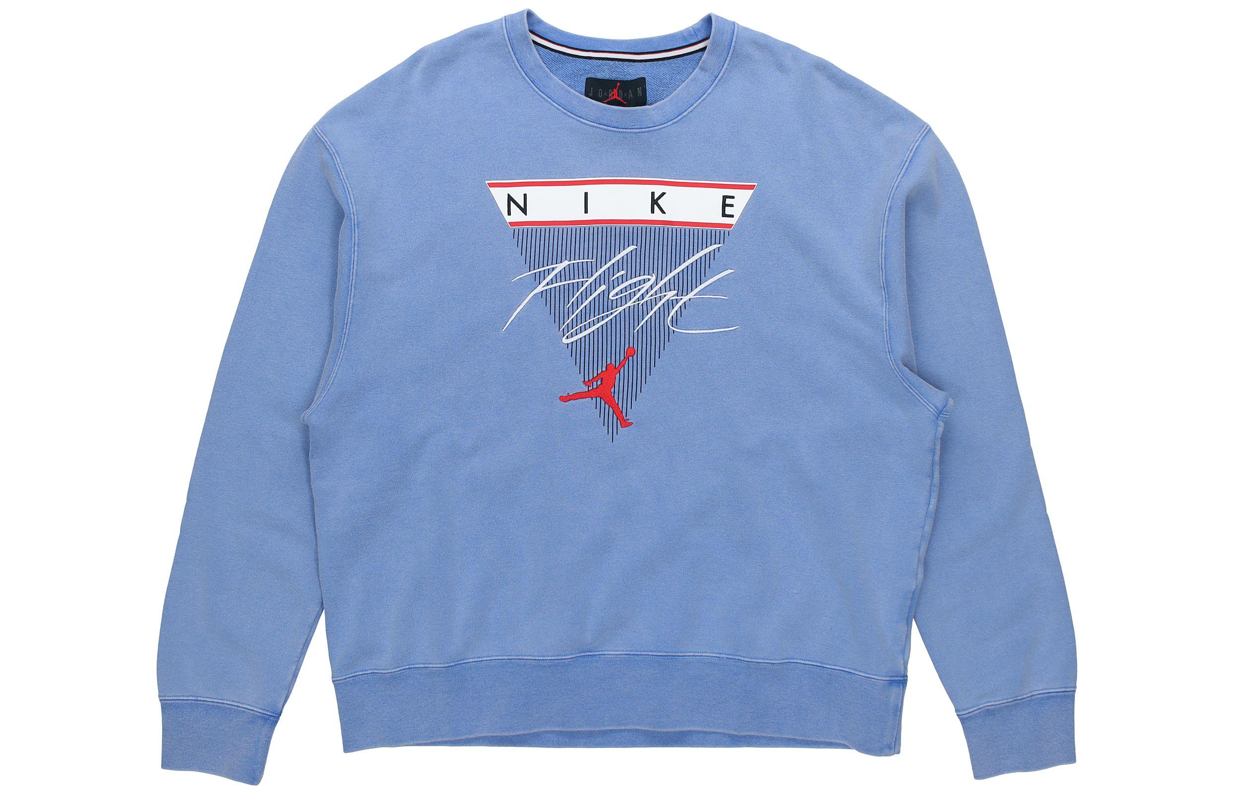 Jordan Flight Sweatshirts Herren Signalblau Rundhals Mäßig Regular L gray