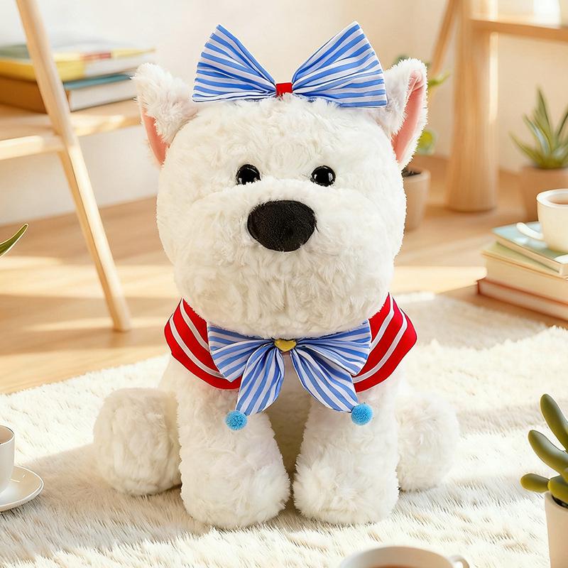

West Highland White Terrier Plush Toy - Cute Cloth Doll for Kids Birthdays 22cm 0.21kg