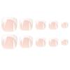 Bling Press On Round Fake Toenails Lasting Effect with Moderate Thickness for Toe Decoration Home Nail DIY