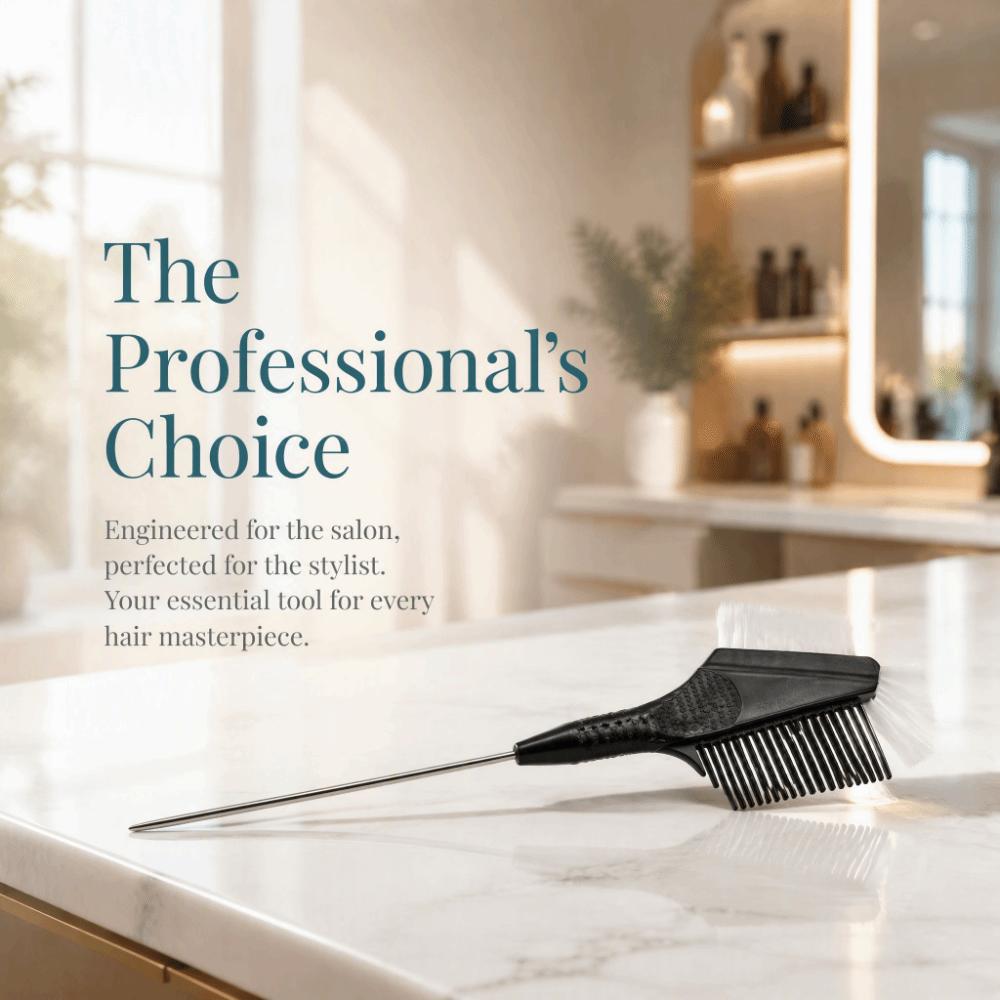 2PCS Dual-Sided Design Hair Dye Applicator Brush Even Color Application Hair Tint Brush Salon Use