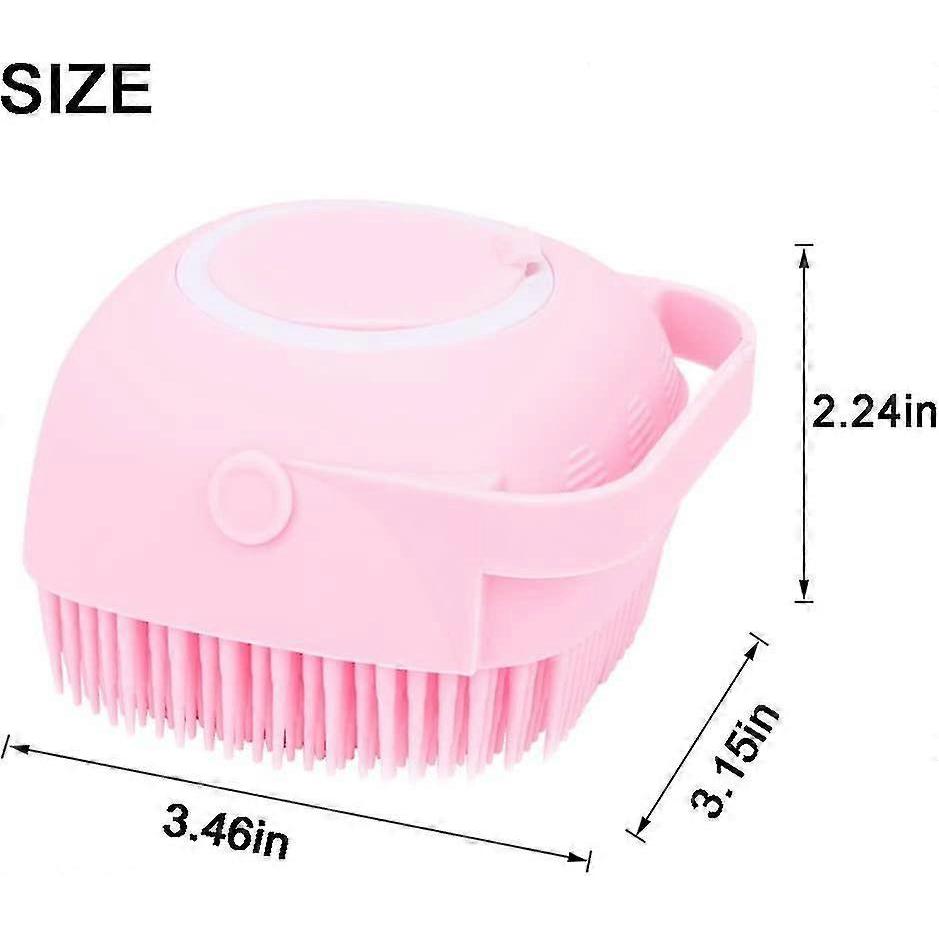 Silicone Body Brush Shower Scrubber With Shower Gel Dispenser Function-1